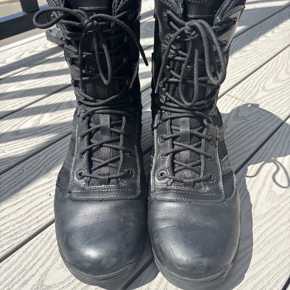Thorogood Deuce Tactical Boots Men's Sz 14 W Black Z-Trak 8" Waterproof Side Zip - Picture 10 of 13